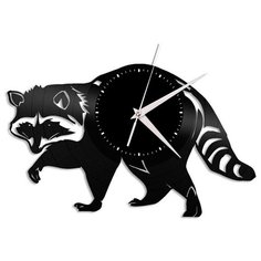 Настенные часы из виниловой пластинки "Енот" Vinyl Lab