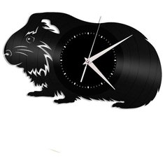 Настенные часы из виниловой пластинки "Морская свинка" Vinyl Lab