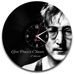 Настенные часы из виниловой пластинки "Джон Леннон" Vinyl Lab