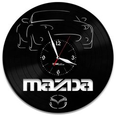 Настенные часы из виниловой пластинки "Mazda" №2 Vinyl Lab