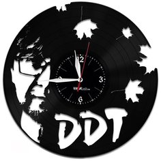 Настенные часы из виниловой пластинки "ДДТ" Vinyl Lab