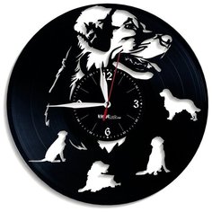 Настенные часы из виниловой пластинки "Лабрадор" Vinyl Lab