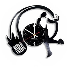 Настенные часы из виниловой пластинки "NBA" №3 Vinyl Lab