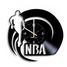 Настенные часы из виниловой пластинки "NBA" №2 Vinyl Lab