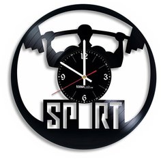 Настенные часы из виниловой пластинки "Спорт" Vinyl Lab