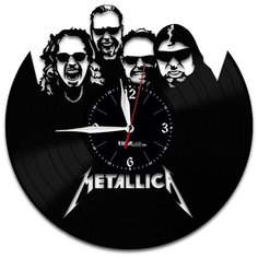 Настенные часы из виниловой пластинки "Metallica" Vinyl Lab