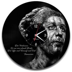Настенные часы из виниловой пластинки "Тилль Линдеманн" №2 Vinyl Lab