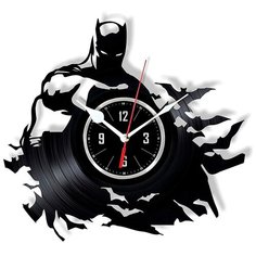 Настенные часы из виниловой пластинки "Бэтмен" №3 Vinyl Lab