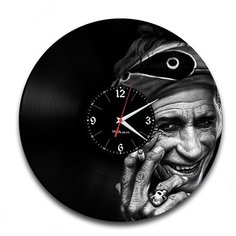 Настенные часы из виниловой пластинки "Кит Ричардс" Vinyl Lab