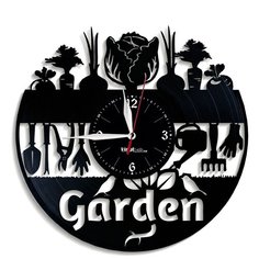 Настенные часы из виниловой пластинки "Садовод" №1 Vinyl Lab