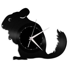 Настенные часы из виниловой пластинки "Шиншилла" Vinyl Lab