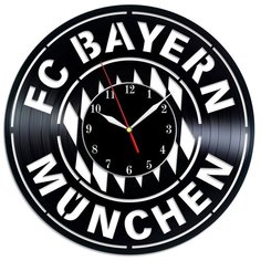 Настенные часы из виниловой пластинки "ФК Бавария" №1 Vinyl Lab