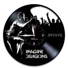 Настенные часы из виниловой пластинки "Imagine Dragons" №2 Vinyl Lab