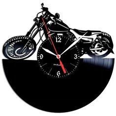 Настенные часы из виниловой пластинки "Байк" №2 Vinyl Lab