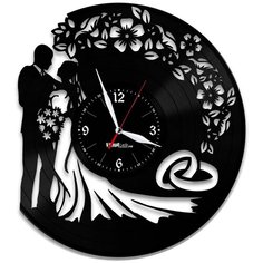 Настенные часы из виниловой пластинки "Свадьба" Vinyl Lab