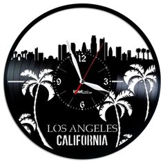 Настенные часы из виниловой пластинки "Лос-Анджелес" Vinyl Lab