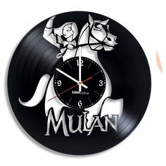 Настенные часы из виниловой пластинки "Мулан" Vinyl Lab
