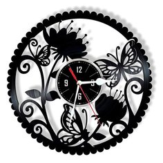 Настенные часы из виниловой пластинки "Декоративные" №1 Vinyl Lab