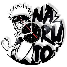 Настенные часы из виниловой пластинки "Наруто" №2 Vinyl Lab