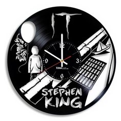 Настенные часы из виниловой пластинки "Стивен Кинг" Vinyl Lab