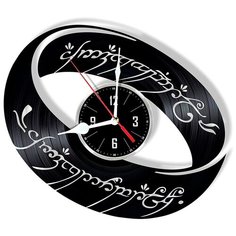 Настенные часы из виниловой пластинки "Властелин Колец" №2 Vinyl Lab