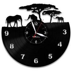 Настенные часы из виниловой пластинки "Африка" Vinyl Lab