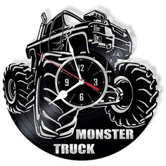 Настенные часы из виниловой пластинки "Monster Track" Vinyl Lab