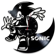 Настенные часы из виниловой пластинки "Sonic" Vinyl Lab