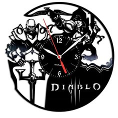 Настенные часы из виниловой пластинки "Diablo" Vinyl Lab
