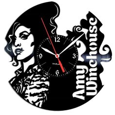 Настенные часы из виниловой пластинки "Amy Winehouse" Vinyl Lab