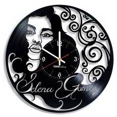 Настенные часы из виниловой пластинки "Селена Гомес" №2 Vinyl Lab