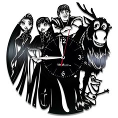 Настенные часы из виниловой пластинки "Холодное сердце" №2 Vinyl Lab