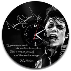 Настенные часы из виниловой пластинки "Майкл Джексон" Vinyl Lab