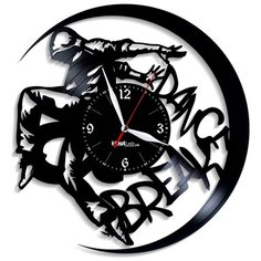 Настенные часы из виниловой пластинки "Brakedance" Vinyl Lab
