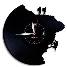 Настенные часы из виниловой пластинки "Альпинизм" №2 Vinyl Lab