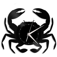 Настенные часы из виниловой пластинки "Краб" Vinyl Lab