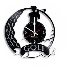 Настенные часы из виниловой пластинки "Гольф" №3 Vinyl Lab