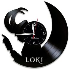 Настенные часы из виниловой пластинки "Локи" Vinyl Lab