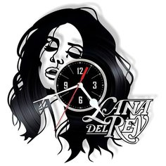 Настенные часы из виниловой пластинки "Lana Del Rey" №2 Vinyl Lab