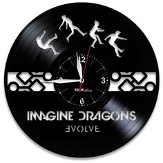 Настенные часы из виниловой пластинки "Imagine Dragons" №1 Vinyl Lab