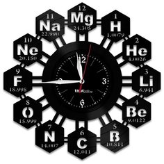Настенные часы из виниловой пластинки "Химия" Vinyl Lab