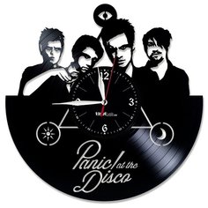 Настенные часы из виниловой пластинки "Panic! at the Disco" Vinyl Lab