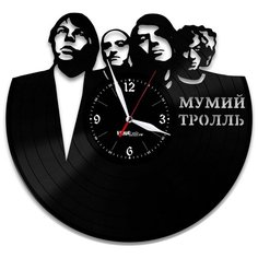 Настенные часы из виниловой пластинки "Мумий Тролль" Vinyl Lab