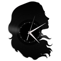 Настенные часы из виниловой пластинки "Силуэт" Vinyl Lab