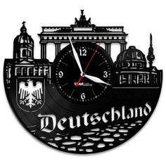 Настенные часы из виниловой пластинки "Германия" Vinyl Lab