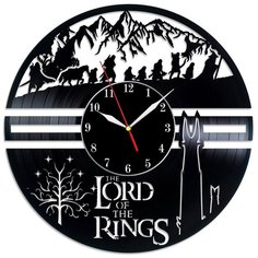 Настенные часы из виниловой пластинки "Властелин Колец" №1 Vinyl Lab