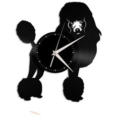 Настенные часы из виниловой пластинки "Пудель" Vinyl Lab