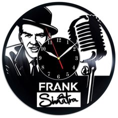 Настенные часы из виниловой пластинки "Frank Sinatra" №3 Vinyl Lab