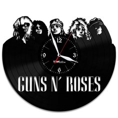 Настенные часы из виниловой пластинки "Guns N Roses" №2 Vinyl Lab