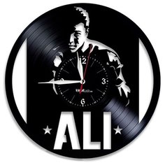 Настенные часы из виниловой пластинки "Мухаммед Али" Vinyl Lab